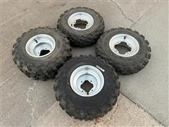 Dunlop ATV Tires W/Rims 