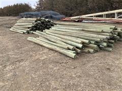 Assortment Of Treated Wood Posts & T Posts 