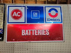 AC Delco Batteries Sign 