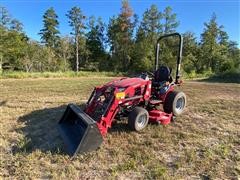 Mahindra EMax 25L MFWD Compact Utility Tractor W/Loader & Mower 