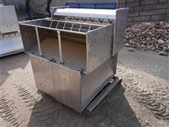 Stainless Steel 47" X 18" X 24" Hog Feeders 