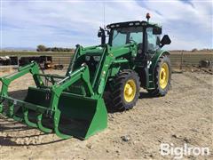 2013 John Deere 6115R MFWD Tractor W/Loader 