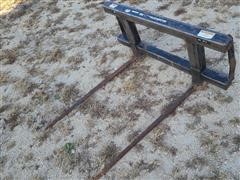 Skid Steer Bale Fork Attachment 