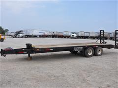 1990 Imperial 26' T/A Flatbed Deck Over Trailer 