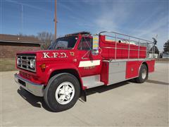 1986 GMC C7000 S/A Fire Tanker Truck 