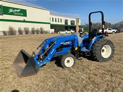 2018 New Holland Workmaster 40 MFWD Compact Utility Tractor W/Loader 