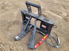 2022 Industrias America Easyman H Post Tree And Post Puller Skid Steer Attachment 