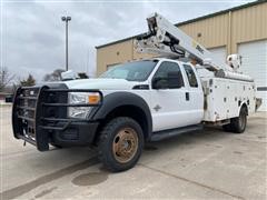 2012 Ford F550 Super Duty 4x4 Extended Cab Bucket Truck 