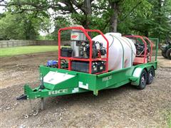 2020 Rice T/A Utility Trailer W/pressure Washers & Water Tank 