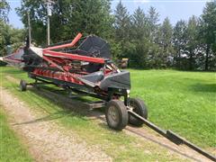 2004 Case IH 1020 25' Platform Header W/Trailer 