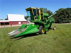 John Deere 55 Combine W/244 Corn Head 