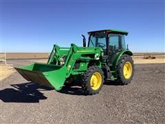 2019 John Deere 5100E MFWD Tractor W/520M Loader 