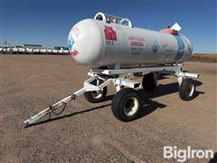 American Welding 1000-Gallon NH3 Tank On Running Gear 