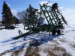 John Deere 980 36' Field Cultivator W/Farm King 4 Bar Harrow 