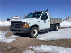 2001 Ford F350 2WD Flatbed Pickup 