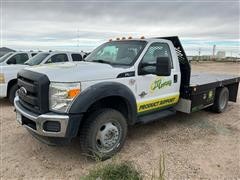 2012 Ford F450 Powerstroke Flatbed Pickup 