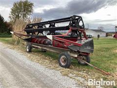 Case IH 1020 Platform Head w/ Header Trailer 