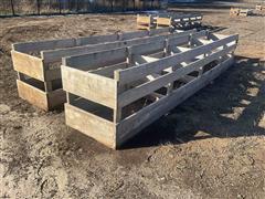 Bottomless Wooden Feed Bunks 