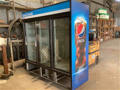 GDM-69-LD 3 Door Beverage Refrigerator 