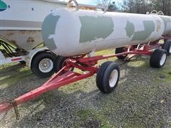 1000 Gallon Ammonia Tank W/cart 