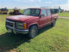 1991 GMC Sierra 1500 4x4 Extended Cab Pickup 