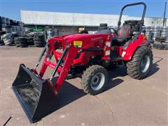 Mahindra 1635H MFWD Compact Utility Tractor W/Loader 