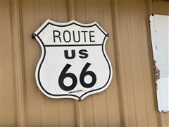 Route 66 Metal Sign 