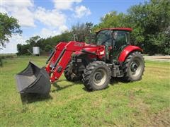 2016 Case IH Farmall 115U MFWD Tractor W/Case IH L745 Loader 