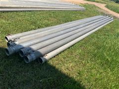 6” X 30’ Aluminum Irrigation Pipe W/Risers 