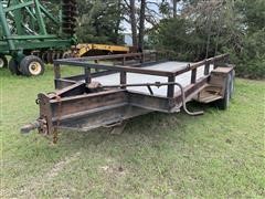 1997 Homemade Bumper Pull T/A Flatbed Trailer 