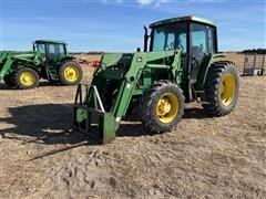 2000 John Deere 6410 MFWD Tractor W/640 Loader 