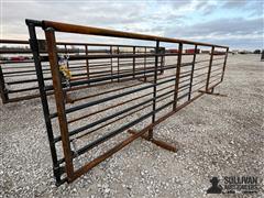 24' Free Standing Panel W/ 12' Swing Gate 