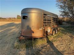 Top Hat Bumper Pull T/A Livestock Trailer 