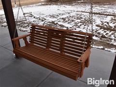 Wooden Porch Swing 