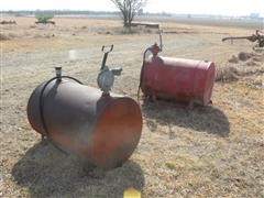 2) Round 100 Gallon Fuel Tanks 