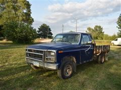 1980 Ford F150 4x4 Flatbed Pickup 