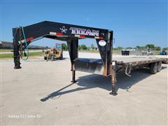 2014 Titan T/A Gooseneck Flatbed Trailer 