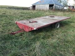 Shop Built 8x16 Bumper Hitch Flatbed Trailer 