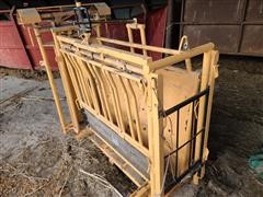 For-Most Tilting Calf Working Chute Cradle 