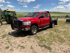 2007 Dodge RAM 2500 4x4 Crew Cab Flatbed Pickup 