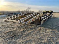 1989 Transport Trailers T/A Folding Neck Lowboy W/Pin-On 3rd Axle 