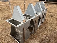 Crystal Springs Hog Equipment 24" Stainless Steel Wet Dry Combination Feeder 