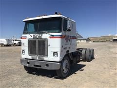 1979 White Road Commander 2 T/A Cabover Cab & Chassis 