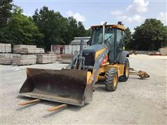 2014 John Deere 310SJ 4x4 Loader Backhoe W/Extendahoe 