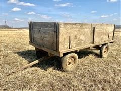 Wooden Barge Box Wagon & Electric Running Gear 
