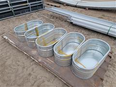 Behlen Galvanized Flower Pots/Water Tanks 