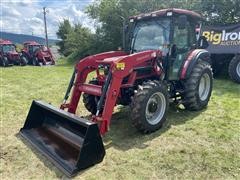 2017 Mahindra 6065 4WD Compact Utility Tractor W/Loader 