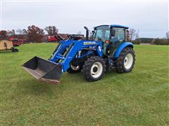 2016 New Holland T4.90 MFWD Tractor W/Loader 