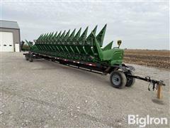 2019 John Deere 716C StalkMaster Chopping Corn Head W/Frontier Header Trailer 