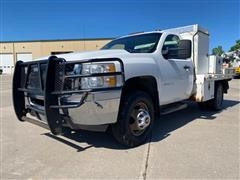 2011 Chevrolet 3500 HD 4x4 Flatbed Service Pickup 
